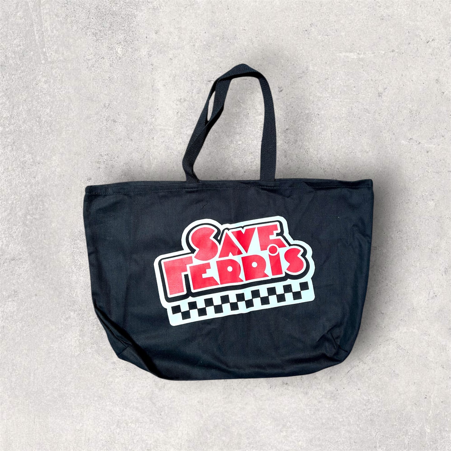 Save Ferris Checker Logo Canvas Tote Bag